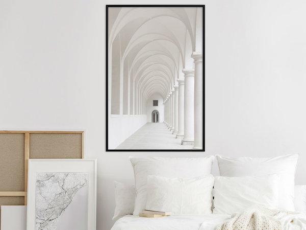 Poster 'White Colonnade'
