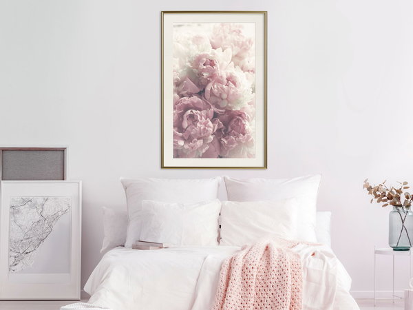 Poster 'Delicate Peonies'