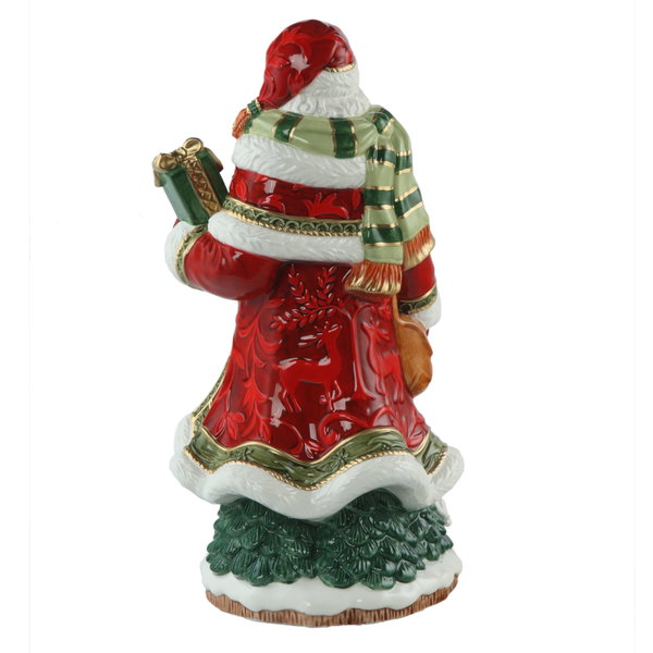 Porcelanowa figura 'Santa with Gift' autorstwa Goebel 15,5x32,5x17,5cm