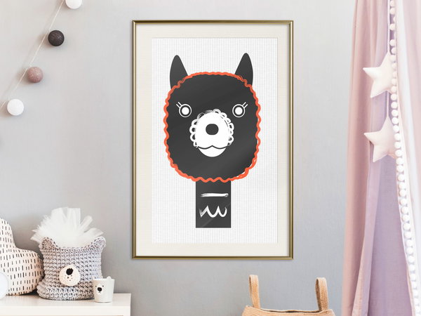 Poster 'Decorative Alpaca'
