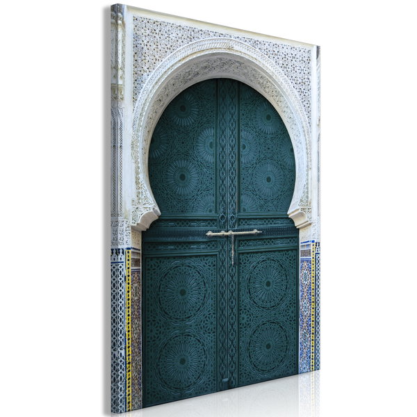 Impression sur toile 'Ethnic Door Vertical'