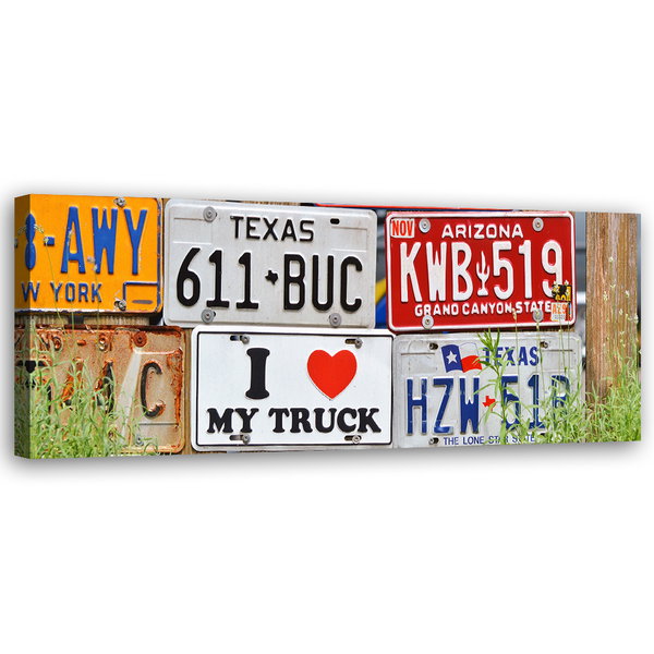 Kunstdruck auf Leinwand 'Mixed Plates'
