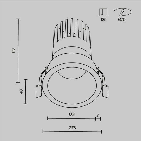 Lampa Sufitowa 'Dip 2'