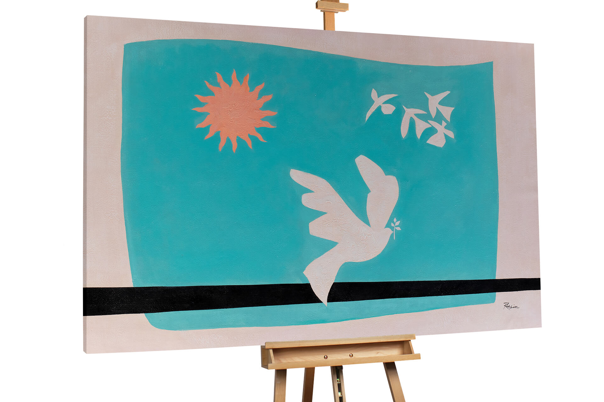 commander-peinture-l-huile-herald-of-peace-kunstloft