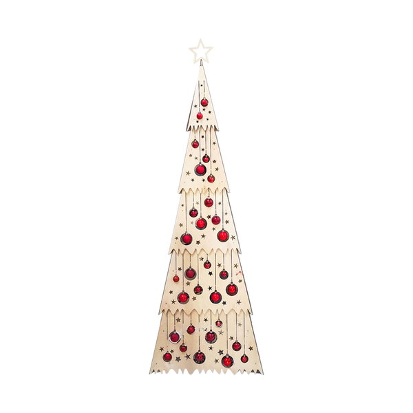 Hölzerner Weihnachtsbaum 'Festive 5 Unit'