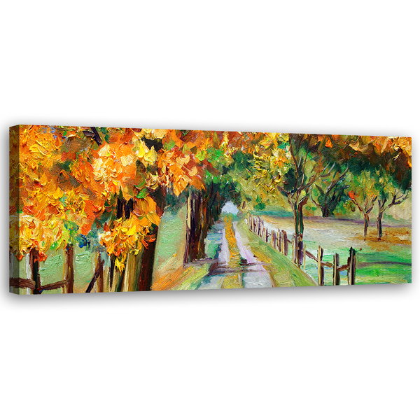 Kunstdruck auf Leinwand 'Autumn Pathway'
