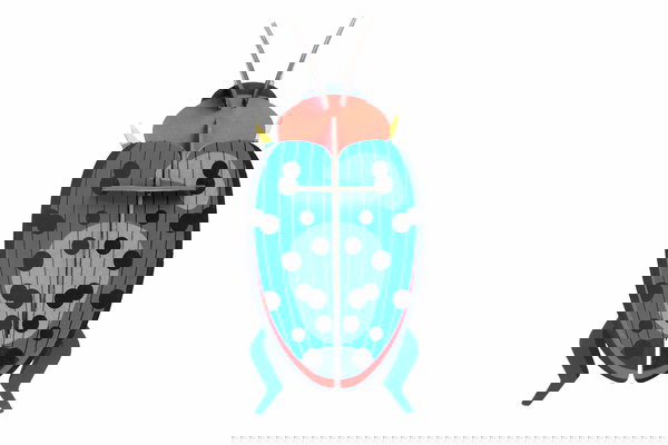 Sculptură de perete din carton 'Fungus Beetle Decor'