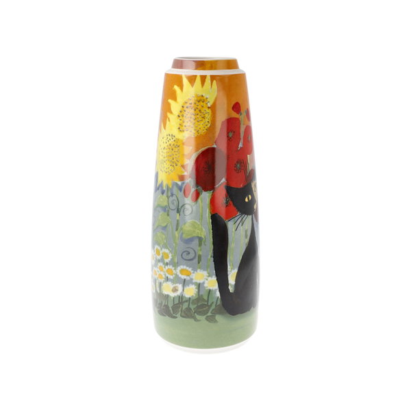 Porzellan Vase 'Summertime in the Garden' von Rosina Wachtmeister 10,5x26,5x10,5cm