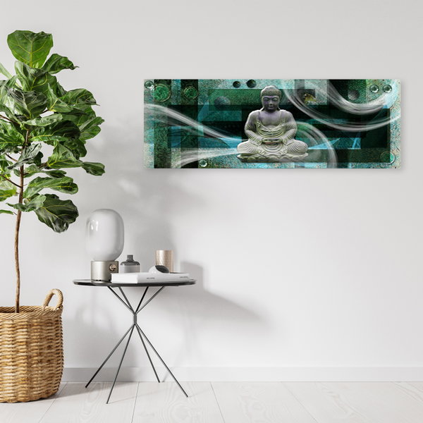 Kunstdruck auf Leinwand 'Zen Waves of Serenity'
