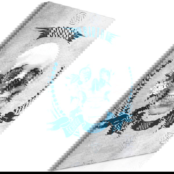 Kunstdruck auf Leinwand 'Life Is Brutal Vertical'