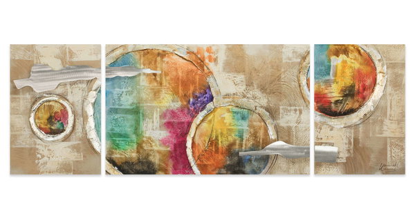 Acryl Gemälde 'Bewegte Magie' 150x50cm