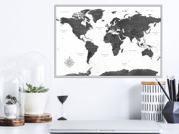 Poster 'Monochrome Map'