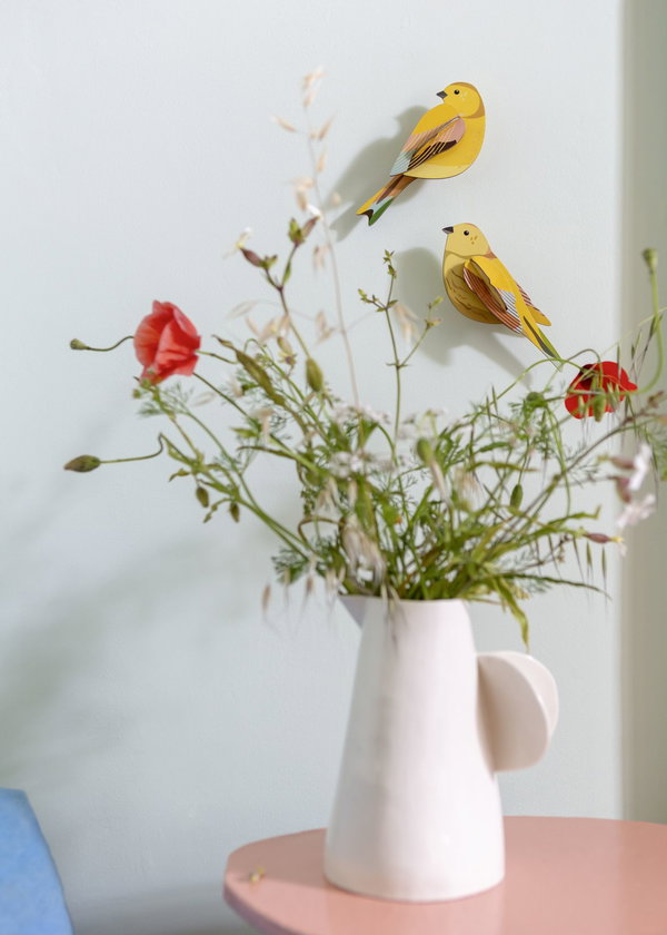 Wanddeko Papier 'Citrinella Pair'