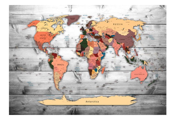 Papier peint autocollant 'Direction: World'