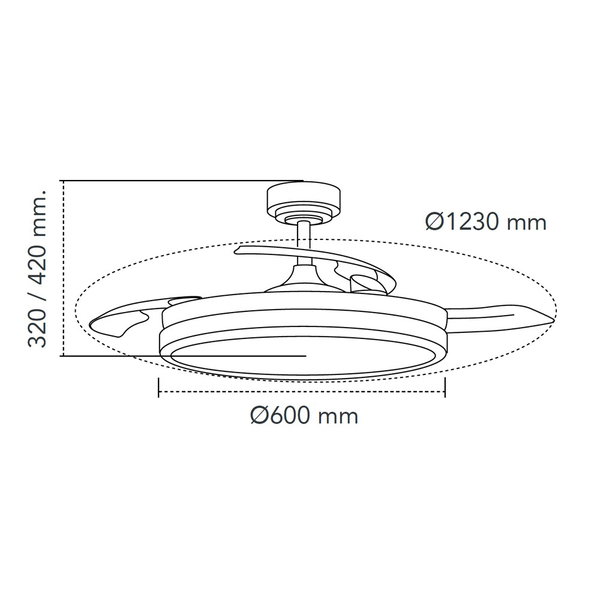 Deckenventilator 'Moss MX1'