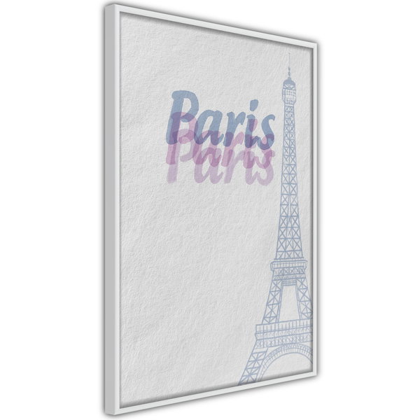 Poster 'Pastel Paris'