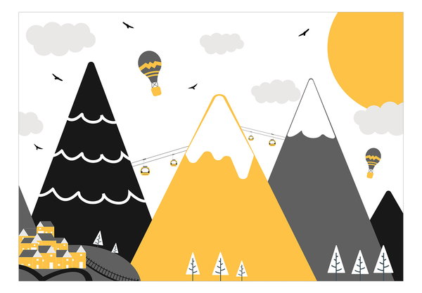 Selbstklebende Tapete 'Adventure in the Mountains'