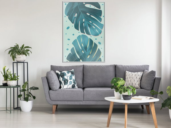 Poster 'Dewy Leaves'