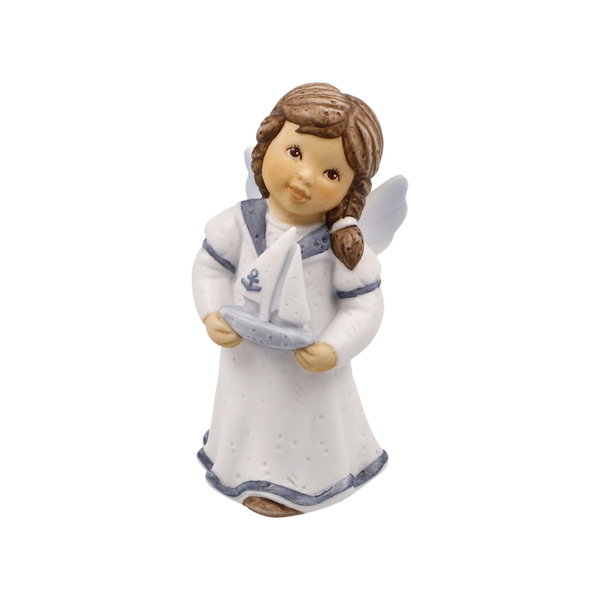 Porzellan Figur 'Schiff Ahoi' von Julia E. Limpke 4,5x8,5x4cm