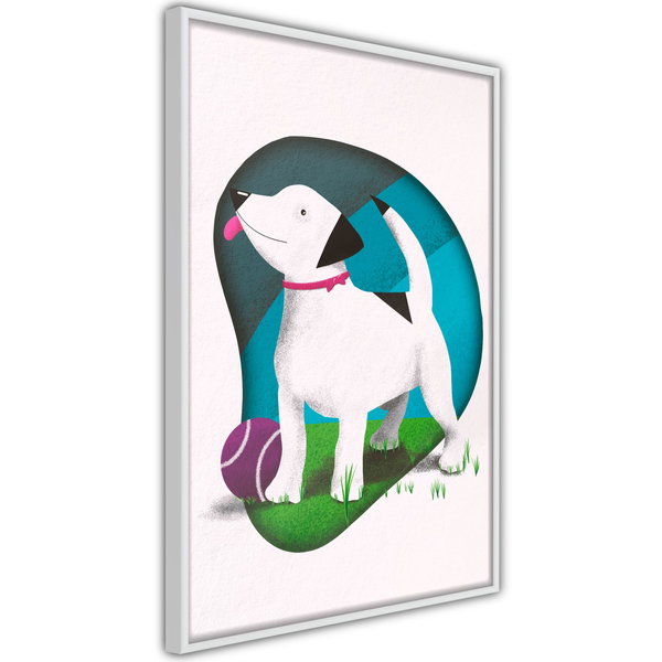 Poster 'Dog and Ball'