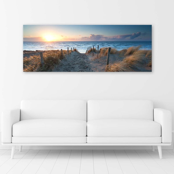 Kunstdruck auf Leinwand 'Sun Path'