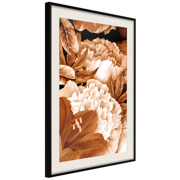 Poster 'Peonies in Sepia'