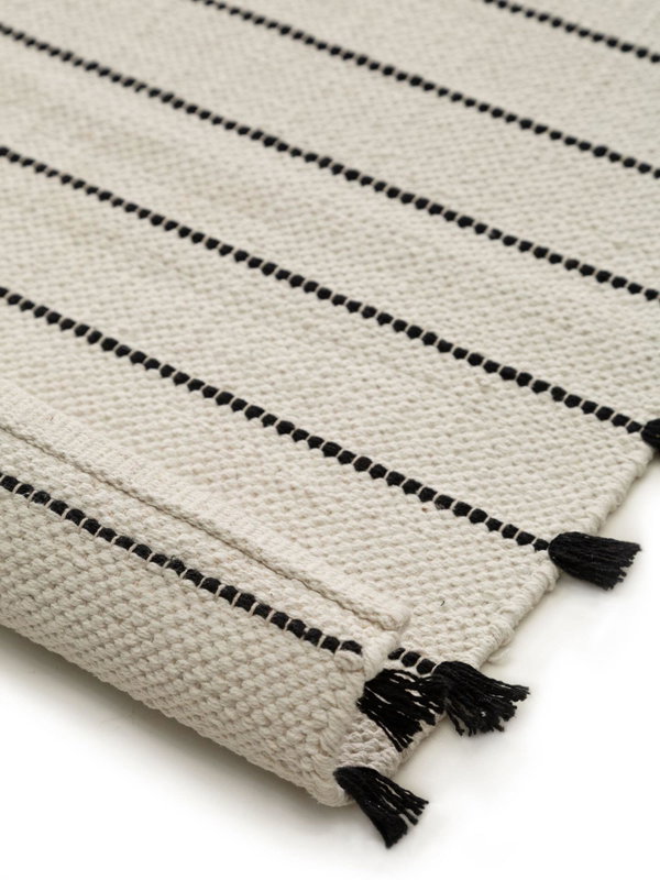 Design Baumwollteppich Bo Beige