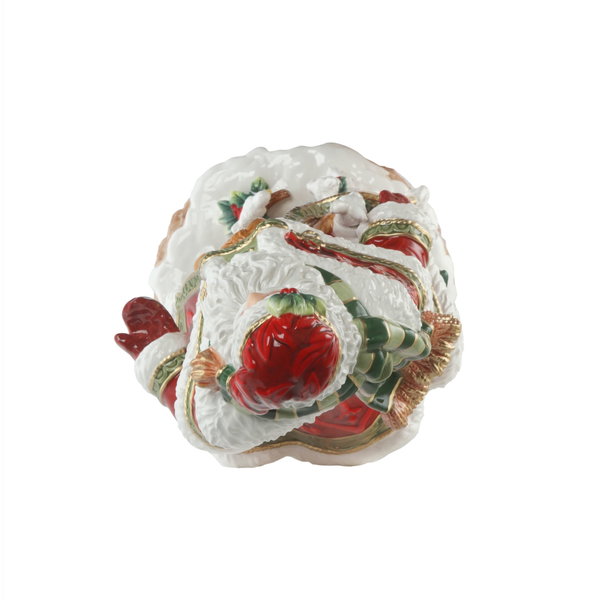 Moderná porcelánová figúrka 'Santa with Lantern' od Goebel 25,5x49x26cm