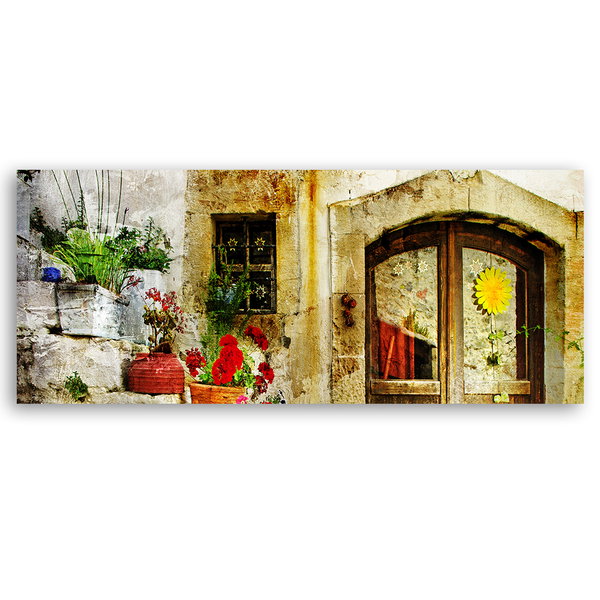 Kunstdruck auf Leinwand 'Rustic House'