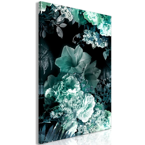 Impression sur toile 'Emerald Garden Vertical'