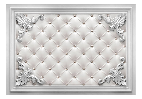 Carta da parati 'Quilted Leather'