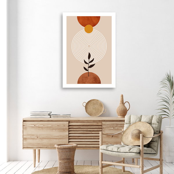 Kunstdruck auf Leinwand 'Geometric Botanical'