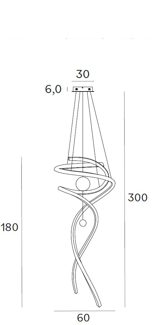 Pendelleuchte 'Ritz 2G'