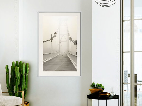 Poster 'Bridge Disappearing into Fog'