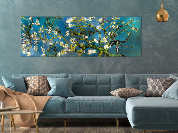 Kunstdruck auf Leinwand 'Blooming Almond Narrow'