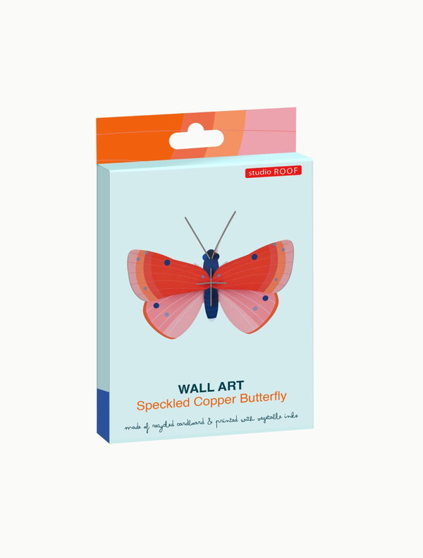 Wanddeko Papier 'Kräftiger Rubin-Schmetterling'