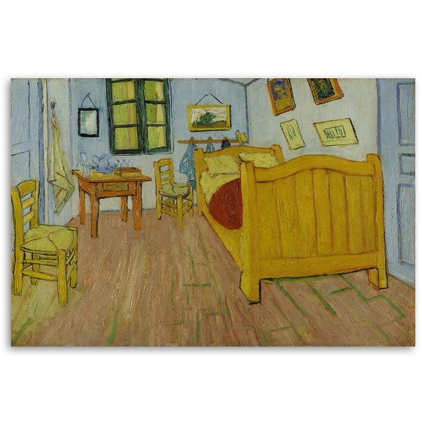 Kunstdruck auf Leinwand 'Bedroom in Arles'