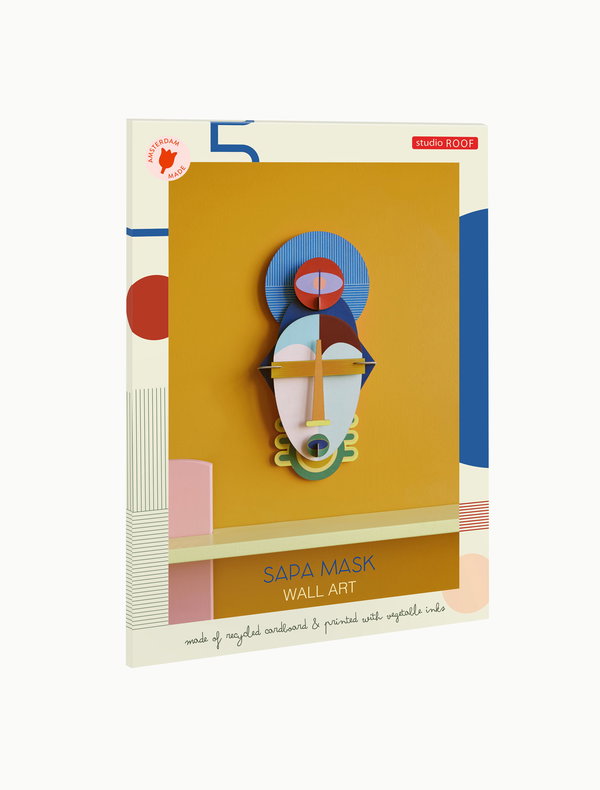 Wanddeko Papier 'Geometrische Maske'