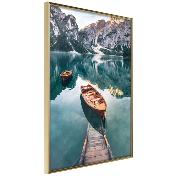 Poster 'Boats In Dolomites'