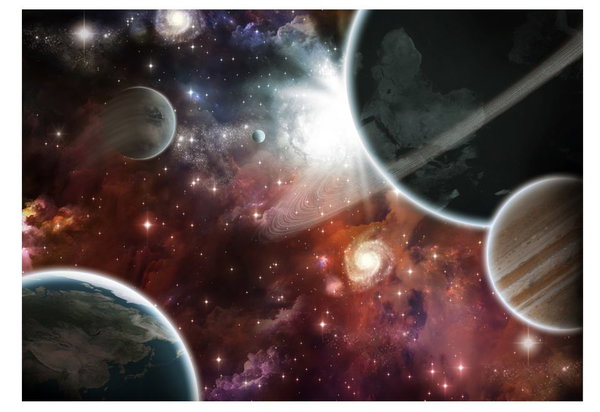 Selbstklebende Tapete 'Walk in Space'