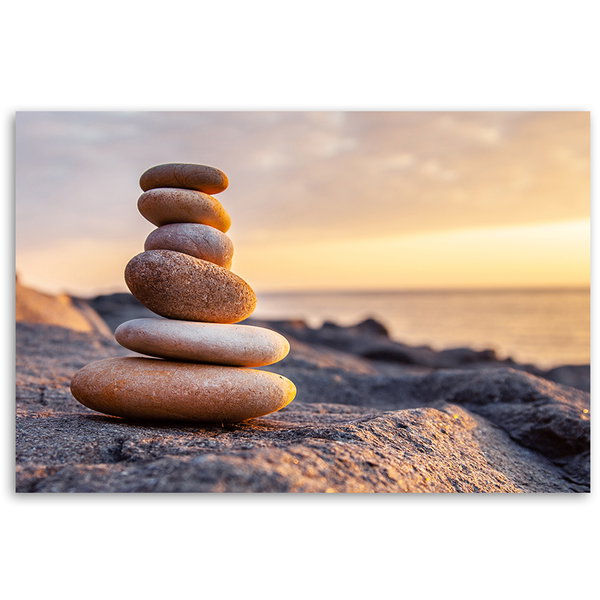 Kunstdruck auf Leinwand 'Rock Stack'
