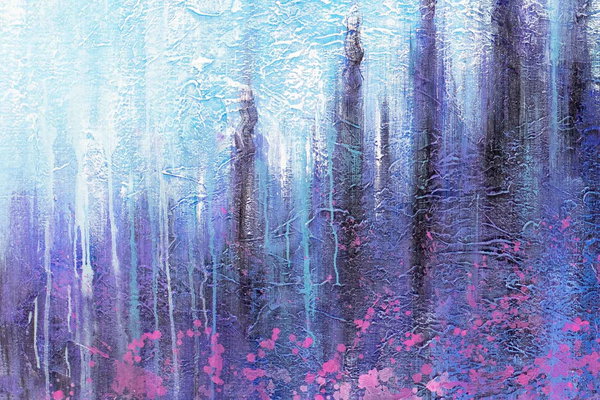 Pintura aplicada con generosidad