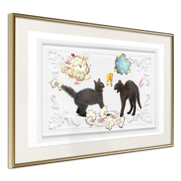 Poster 'Cat Quarrel'