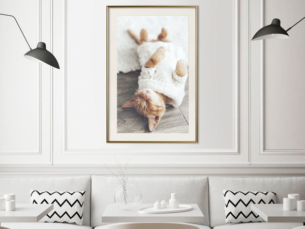 Poster 'Lazy Cat'