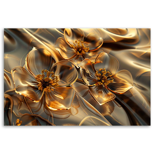 Εκτύπωση σε καμβά 'Golden Prism Blossoms 3'