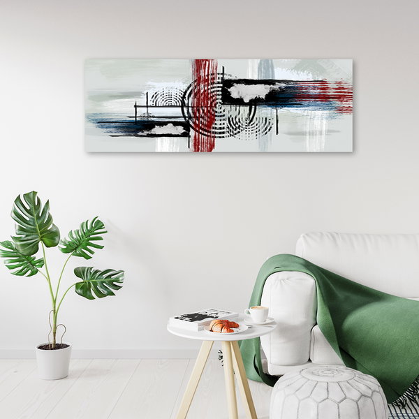 Kunstdruck auf Leinwand 'Echoes of Urban Rhythm'