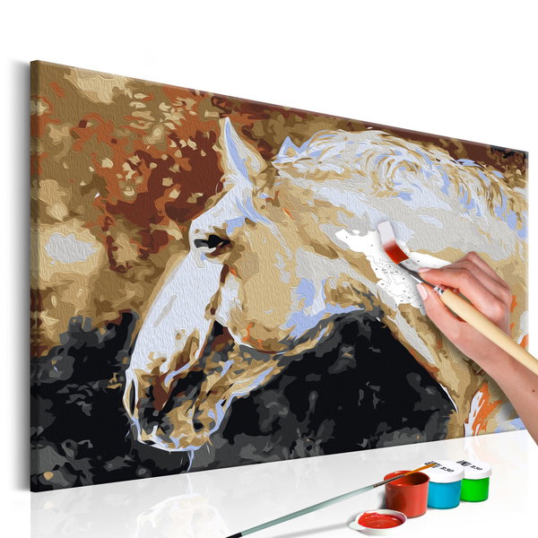 Pintura por números adultos 'White Horse'