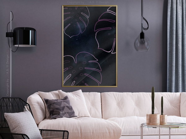 Poster 'Monstera Outline'