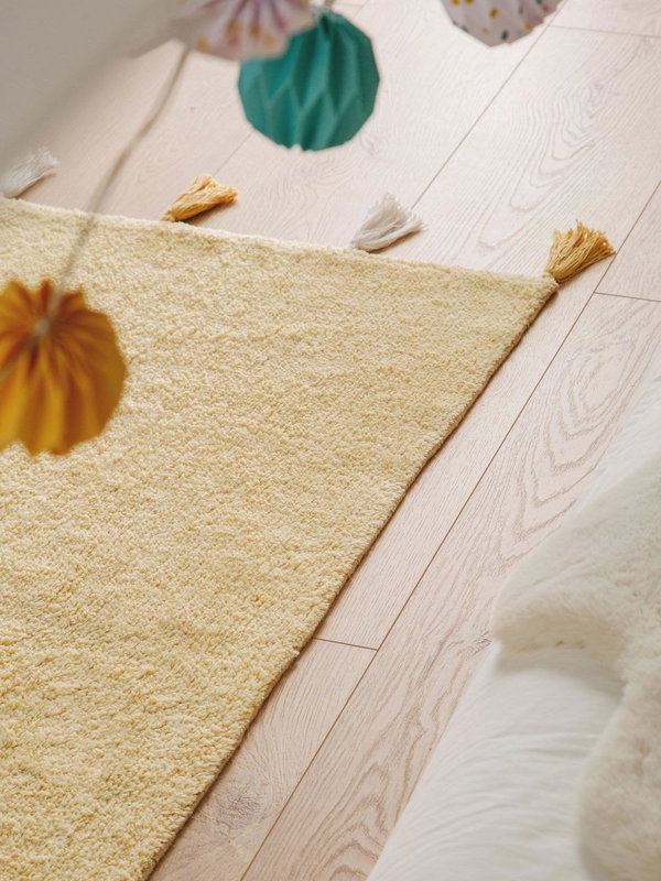 Design Waschbarer Kinderteppich Malu Gelb I