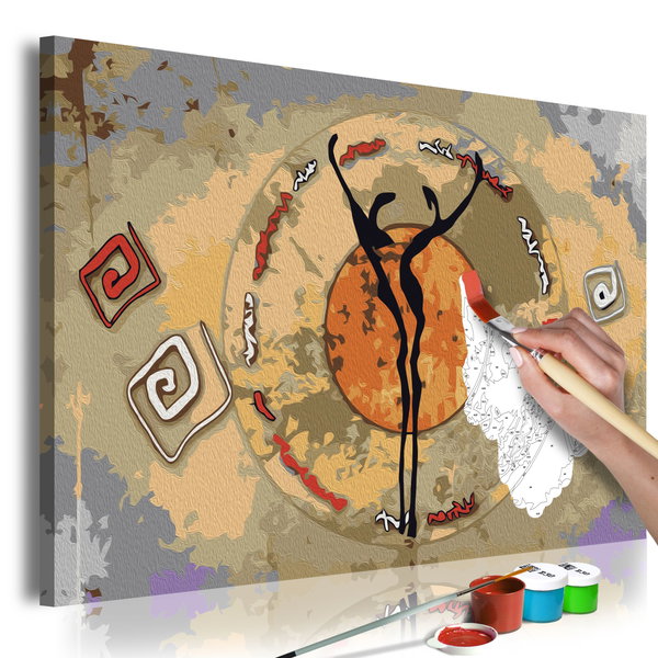 Maľovanie podľa čísel dospelí 'African Dance'